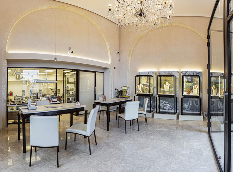 interno negozio / atelier ortigia